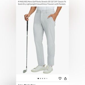 NWT Powder Blue Mens Golf Pants Stretch Classic Fit Quick Dry Lightweight Casual